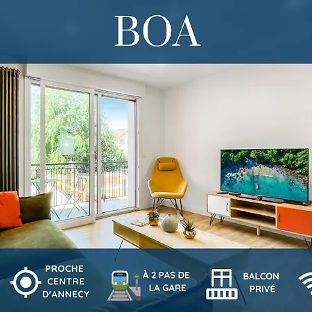 Homey Boa -hyper-centre- En Face De La Gare -balcon Prive